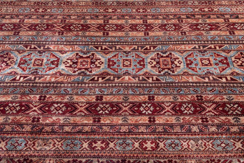 Chobi Red Hand Knotted 80 X 911 Area Rug 700-145973 Image 3