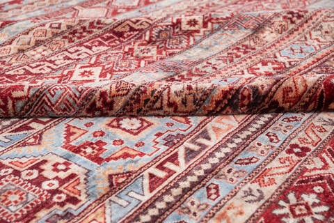 Chobi Red Hand Knotted 80 X 911 Area Rug 700-145973 Image 5