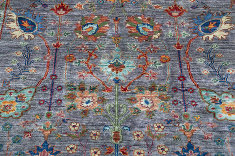 Chobi Grey Hand Knotted 40 X 64 Area Rug 700-145975 Image 3