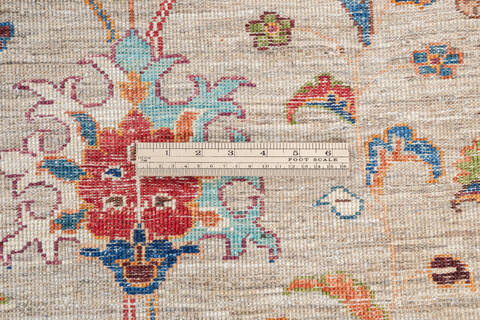 Chobi Beige Runner Hand Knotted 29 X 82 Area Rug 700-145978 Image 6