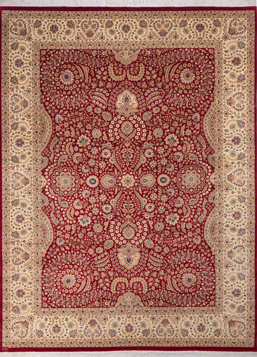 Pak-Persian Red Hand Knotted 90 X 120 Area Rug 700-145981 Image 0