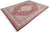 Pak-Persian Red Hand Knotted 91 X 125  Area Rug 700-145983 Thumb 2