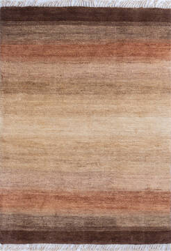 Pakistani Gabbeh Multicolor Rectangle 5x7 ft Wool Carpet 145986