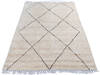 Moroccan White Hand Knotted 56 X 81 Area Rug 700-145987 Thumb 1