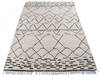 Moroccan White Hand Knotted 59 X 88  Area Rug 700-145988 Thumb 1