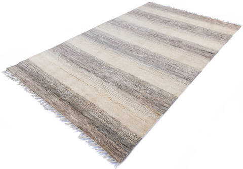 Gabbeh White Hand Knotted 56 X 83 Area Rug 700-145989 Image 2