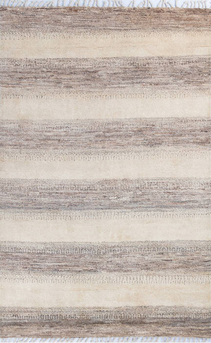 Gabbeh White Hand Knotted 56 X 83 Area Rug 700-145989 Image 0