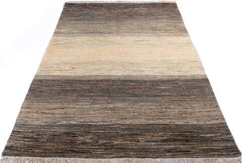 Gabbeh White Hand Knotted 65 X 99 Area Rug 700-145991 Image 1