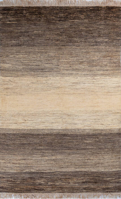 Gabbeh White Hand Knotted 65 X 99 Area Rug 700-145991 Image 0