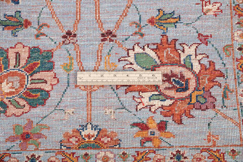Chobi Blue Hand Knotted 59 X 75 Area Rug 700-145995 Image 6