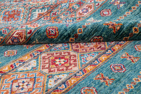 Chobi Green Hand Knotted 61 X 80 Area Rug 700-145996 Image 5