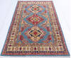 Kazak Blue Hand Knotted 40 X 65  Area Rug 700-145998 Thumb 1