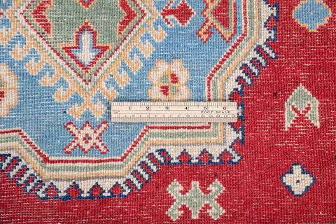 Kazak Red Hand Knotted 50 X 70 Area Rug 700-146000 Image 6