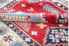 Kazak Red Hand Knotted 50 X 70  Area Rug 700-146000 Thumb 5