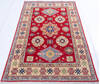 Kazak Red Hand Knotted 40 X 61 Area Rug 700-146002 Thumb 1