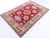 Kazak Red Hand Knotted 40 X 61 Area Rug 700-146002 Thumb 2