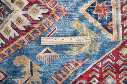 Kazak Blue Hand Knotted 50 X 62 Area Rug 700-146003 Image 6