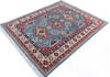 Kazak Blue Hand Knotted 50 X 62 Area Rug 700-146003 Thumb 2