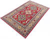 Kazak Red Hand Knotted 40 X 60  Area Rug 700-146004 Thumb 2