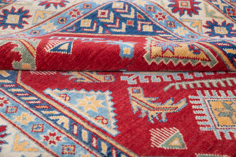 Kazak Red Hand Knotted 49 X 70 Area Rug 700-146005 Image 5