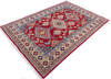 Kazak Red Hand Knotted 49 X 70  Area Rug 700-146005 Thumb 2