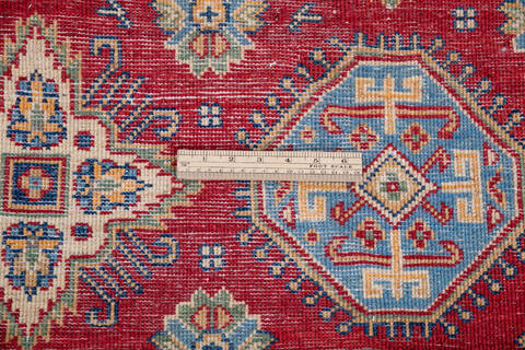 Kazak Red Hand Knotted 50 X 69 Area Rug 700-146006 Image 6