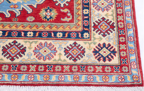 Kazak Red Hand Knotted 51 X 68 Area Rug 700-146007 Image 4
