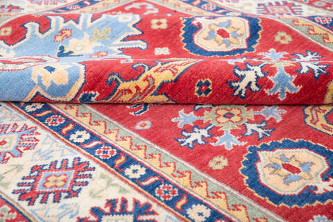 Kazak Red Hand Knotted 51 X 68 Area Rug 700-146007 Image 5