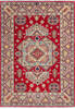 Kazak Red Hand Knotted 50 X 70  Area Rug 700-146008 Thumb 0