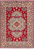 Kazak Red Hand Knotted 50 X 70 Area Rug 700-146008 Thumb 0