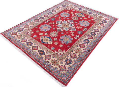 Kazak Red Hand Knotted 411 X 67 Area Rug 700-146009 Image 2