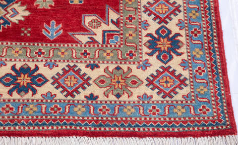 Kazak Red Hand Knotted 411 X 67 Area Rug 700-146009 Image 4