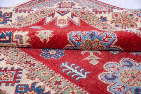 Kazak Red Hand Knotted 411 X 67 Area Rug 700-146009 Image 5
