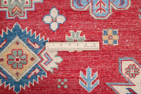 Kazak Red Hand Knotted 411 X 67 Area Rug 700-146009 Image 6