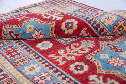 Kazak Red Hand Knotted 41 X 56 Area Rug 700-146010 Image 5