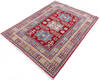 Kazak Red Hand Knotted 41 X 56  Area Rug 700-146010 Thumb 2
