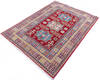 Kazak Red Hand Knotted 41 X 56 Area Rug 700-146010 Thumb 2