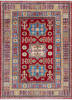 Kazak Red Hand Knotted 41 X 56 Area Rug 700-146010 Thumb 0