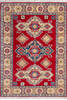 Kazak Red Hand Knotted 40 X 59 Area Rug 700-146012 Thumb 0