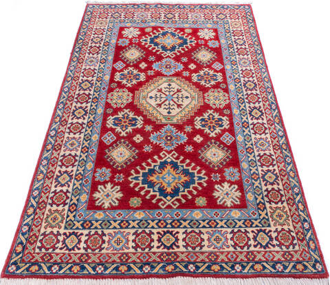 Kazak Red Hand Knotted 40 X 64 Area Rug 700-146014 Image 1