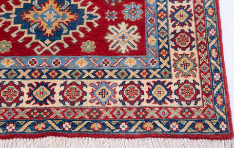 Kazak Red Hand Knotted 40 X 64 Area Rug 700-146014 Image 4