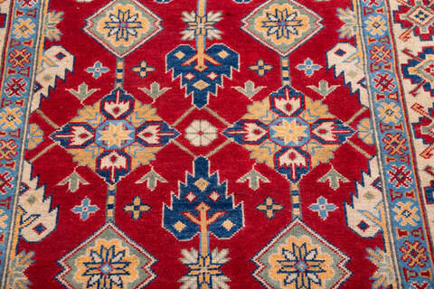 Kazak Red Hand Knotted 40 X 511 Area Rug 700-146015 Image 3