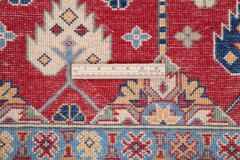 Kazak Red Hand Knotted 40 X 511 Area Rug 700-146015 Image 6