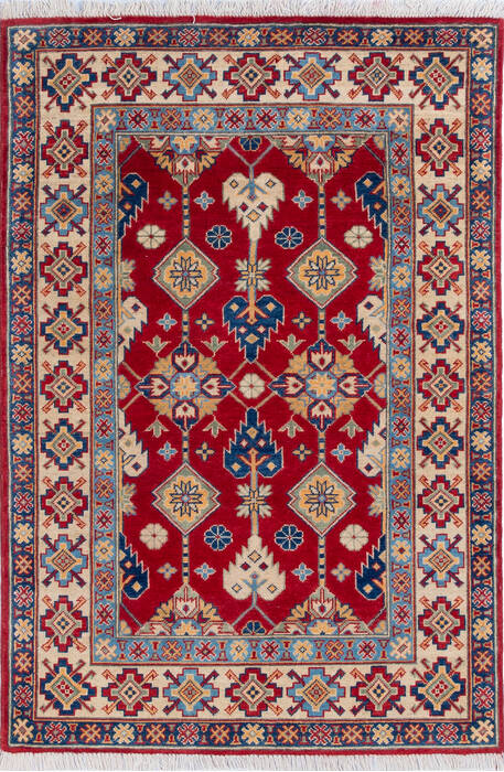 Kazak Red Hand Knotted 40 X 511 Area Rug 700-146015 Image 0