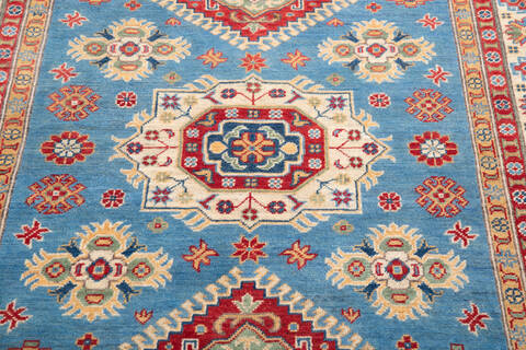 Kazak Blue Hand Knotted 51 X 70 Area Rug 700-146016 Image 3