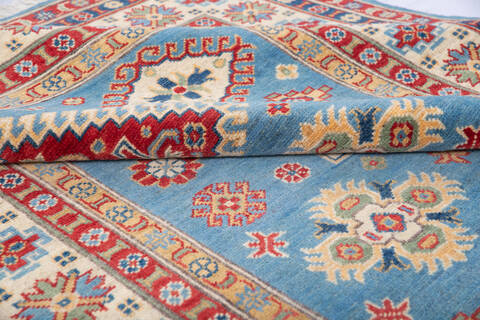 Kazak Blue Hand Knotted 51 X 70 Area Rug 700-146016 Image 5