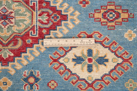 Kazak Blue Hand Knotted 51 X 70 Area Rug 700-146016 Image 6