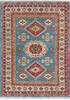 Kazak Blue Hand Knotted 51 X 70 Area Rug 700-146016 Thumb 0
