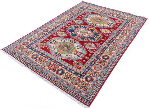 Kazak Red Hand Knotted 50 X 69 Area Rug 700-146017 Image 2