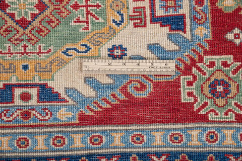 Kazak Red Hand Knotted 50 X 69 Area Rug 700-146017 Image 6